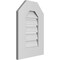 Ekena Millwork Octagonal Top Surface Mount PVC Gable Vent: Functional, w/ 3-1/2"W x 1"P Standard Frame, 14"W x 20"H GVPOT14X2001SF - alternate 3